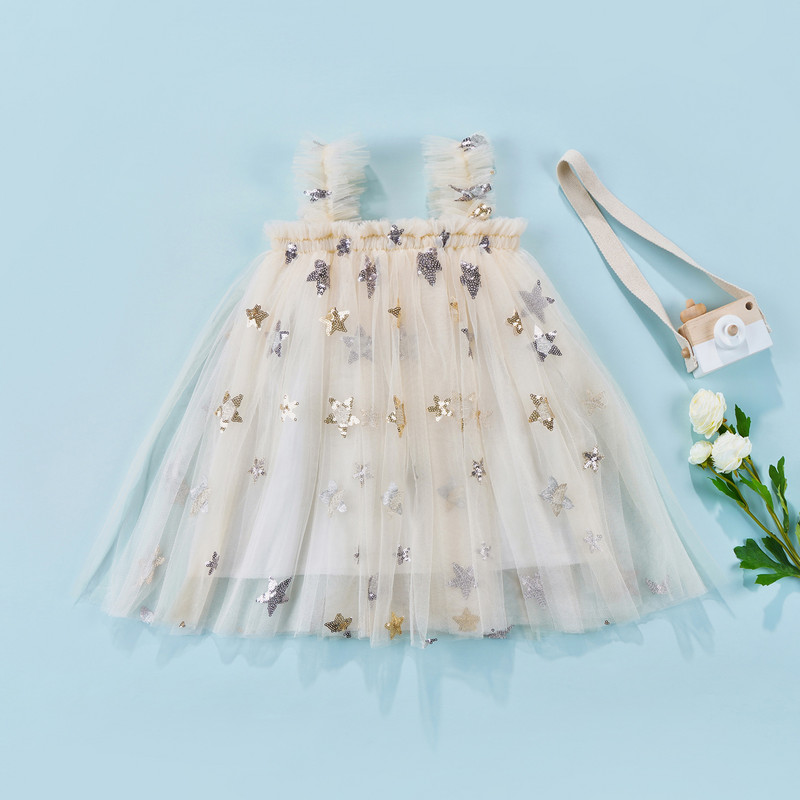 Ma&Baby 6M-4Y Väikelaps Vastsündinud Imik Tüdrukute Litritega Kleit Varrukateta Tüllist Tutu Sünnipäevakleidid Kostüümid Komplektid D35