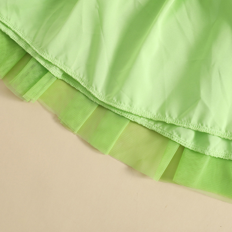 ma&baby 6M-4Y tipegő lányok tüll ruha zöld ujjatlan hercegnős pillangós dekor ruhák lányoknak születésnapi partira D06