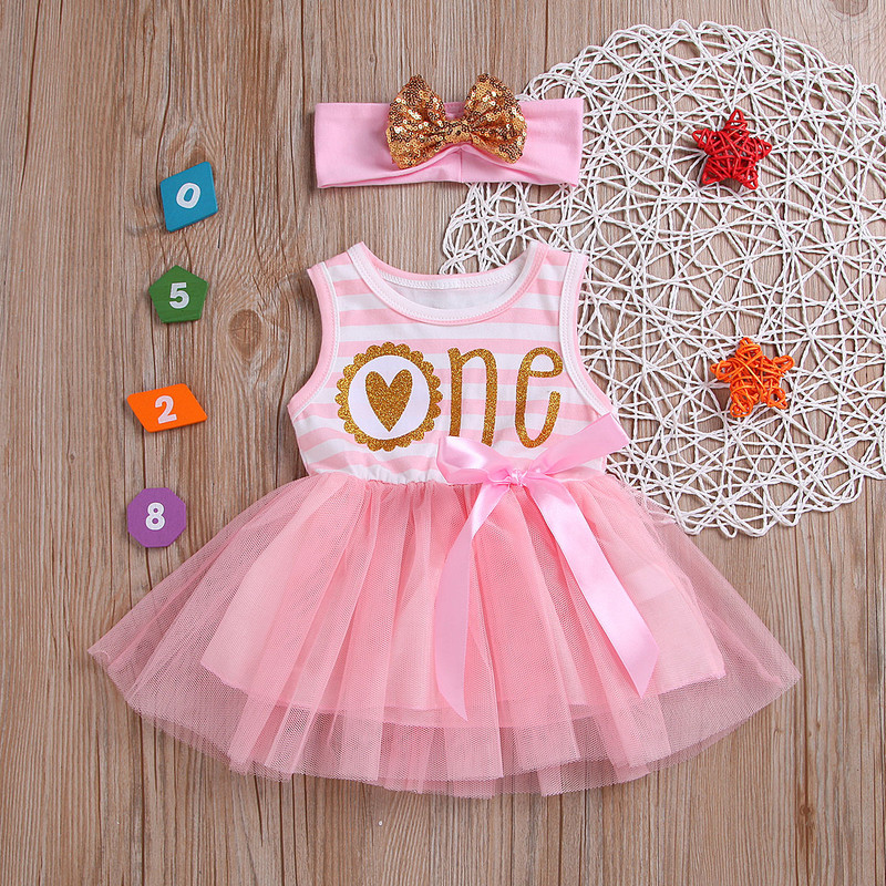 Ma&Baby 0-24M Tutu haljina za novorođenčad za djevojčice One Donuts Rođendanska haljina za djevojčice Princess Odjeća