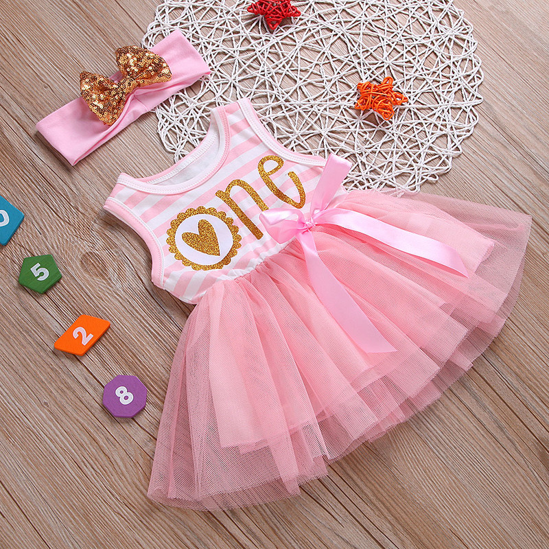 Ma&Baby 0-24M Tutu haljina za novorođenčad za djevojčice One Donuts Rođendanska haljina za djevojčice Princess Odjeća