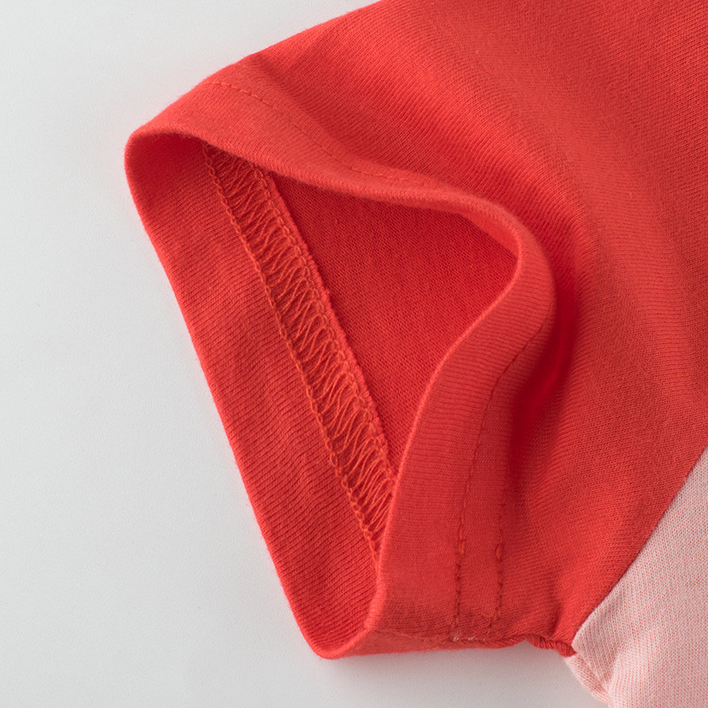 2-8T Strawberry Print Μπλουζάκι για κορίτσια Παιδικά ρούχα για κοριτσάκια Κοντό μανίκι βαμβακερό καλοκαιρινό μπλουζάκι χαριτωμένο παιδικό ρούχο