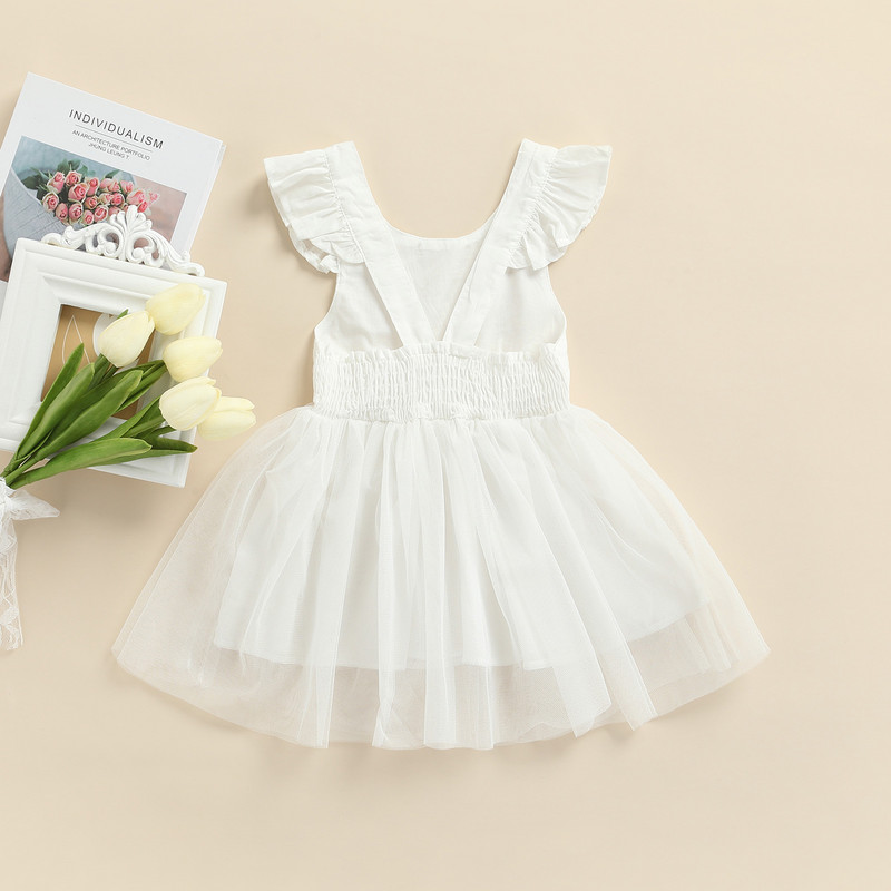 Ma&Baby 1-6Y Haljine za djevojčice i djevojčice od tila u 6 boja Rođendanske vjenčanice Haljine za princeze za djevojčice Ljetni kostimi D35