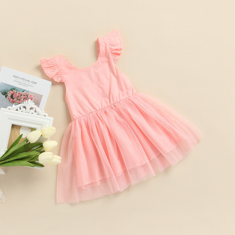 Ma&Baby 1-6Y Haljine za djevojčice i djevojčice od tila u 6 boja Rođendanske vjenčanice Haljine za princeze za djevojčice Ljetni kostimi D35