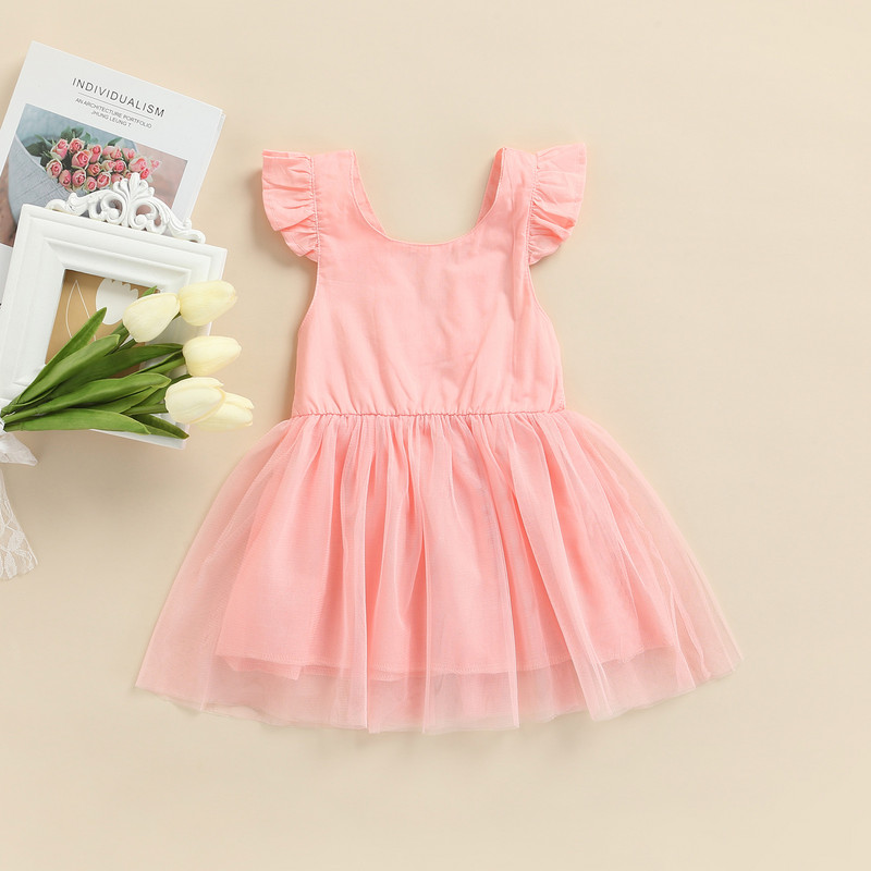 Ma&Baby 1-6Y Haljine za djevojčice i djevojčice od tila u 6 boja Rođendanske vjenčanice Haljine za princeze za djevojčice Ljetni kostimi D35