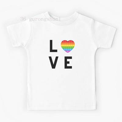 majica kratkih rukava sa smiješnim crtićima za djevojčice Odjeća Pop dječja odjeća Majica za djevojčice Dječaci Pop it Icecream grafičke majice It Kids T-Shirt