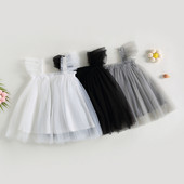 ma&baby 6M-5Y Toddler Βρεφικό Βρεφικό Παιδικό Κοριτσίστικο Φόρεμα βολάν Τούλι Φορέματα σε γραμμή Α για κορίτσια Καλοκαιρινή Πριγκίπισσα Παιδικά Ρούχα D01