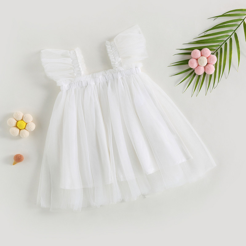 ma&baby 6M-5Y Toddler Βρεφικό Βρεφικό Παιδικό Κοριτσίστικο Φόρεμα βολάν Τούλι Φορέματα σε γραμμή Α για κορίτσια Καλοκαιρινή Πριγκίπισσα Παιδικά Ρούχα D01