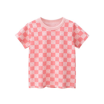 Νέο T-Shirt Summer Cartoon Print Βαμβακερά Παιδικά Κοντομάνικα Top Βρεφικά Ρούχα Κοριτσίστικα Παιδικά T-shirt 2-8 ετών