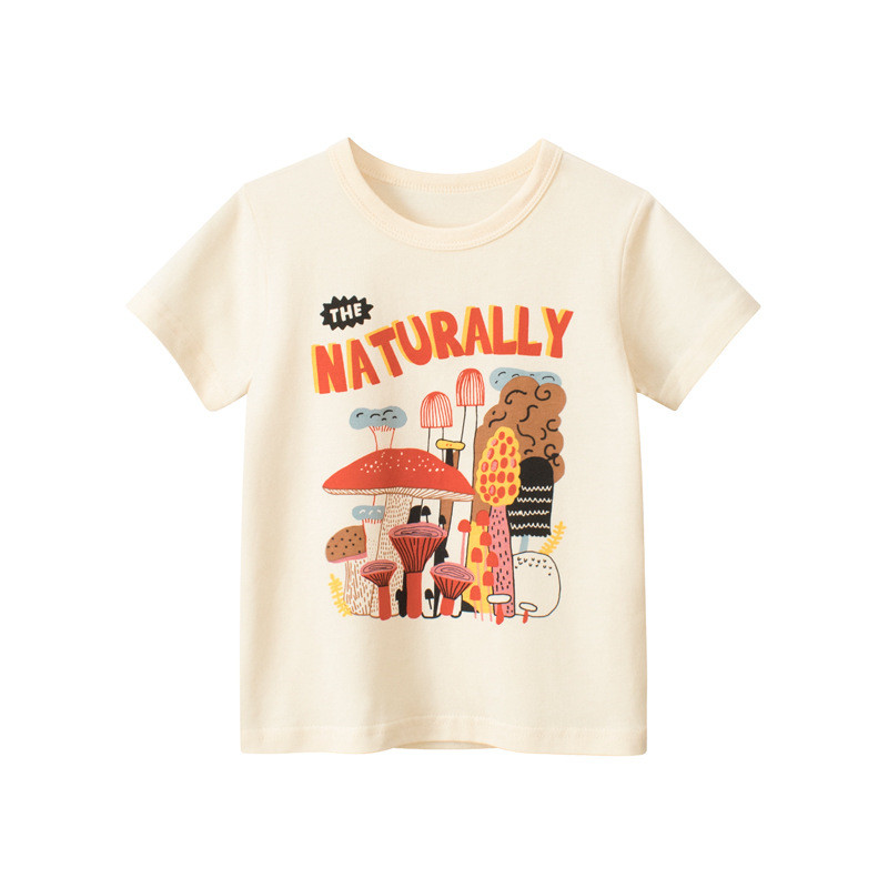 Νέο T-Shirt Summer Cartoon Print Βαμβακερά Παιδικά Κοντομάνικα Top Βρεφικά Ρούχα Κοριτσίστικα Παιδικά T-shirt 2-8 ετών