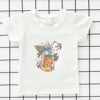 Летни детски дрехи Kawaii Unisex Ice Cream World Printed Cartoon Тениска Бебешки дрехи за момче 2 3 4 5 6 7 8 9 години Тениски за момичета