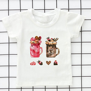 Καλοκαιρινά Παιδικά Ρούχα Kawaii Unisex Παγωτό Κόσμος εμπριμέ καρτούν Μπλουζάκι Βρεφικά ρούχα 2 3 4 5 6 7 8 9 χρονών Κορίτσια μπλουζάκια