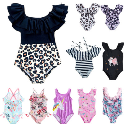 Baby Swimwear 2023 One-Piece Swimming Suits Kids Girl Bikini Summer Toddler Girl Bathing Costume Beach Children Swimsuit 1-5Y