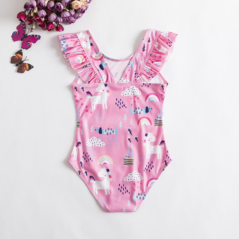 Beebi 2023. aasta ujumisriided ühes tükis ujumiskostüümid, tüdrukud, bikiinid, suvised väikelapsed, tüdrukud, ujumiskostüüm, rannalaste ujumistrikoo 1–5 a.