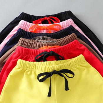 Καλοκαίρι 2023 Παιδικά σορτς για κορίτσια από μασίφ βαμβακερά 2-8 ετών Παιδικά παιδικά αθλητικά σορτς Μικρά βρεφικά κοριτσίστικα ρούχα Φούτερ ρούχα