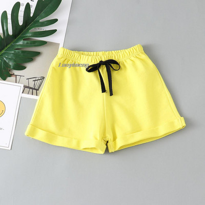 Ljeto 2023. Dječje kratke hlače za djevojčice Jednobojni pamuk 2-8 godina Dječje kratke sportske hlačice za malu djecu Odjeća za male djevojčice Odjeća za trenirke