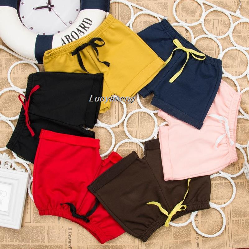 Ljeto 2023. Dječje kratke hlače za djevojčice Jednobojni pamuk 2-8 godina Dječje kratke sportske hlačice za malu djecu Odjeća za male djevojčice Odjeća za trenirke