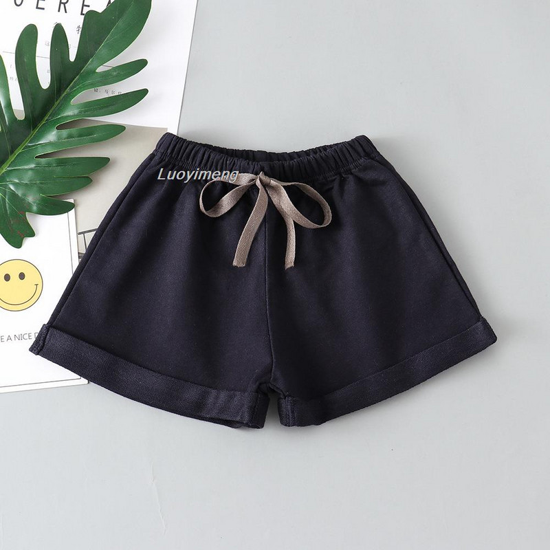 Ljeto 2023. Dječje kratke hlače za djevojčice Jednobojni pamuk 2-8 godina Dječje kratke sportske hlačice za malu djecu Odjeća za male djevojčice Odjeća za trenirke