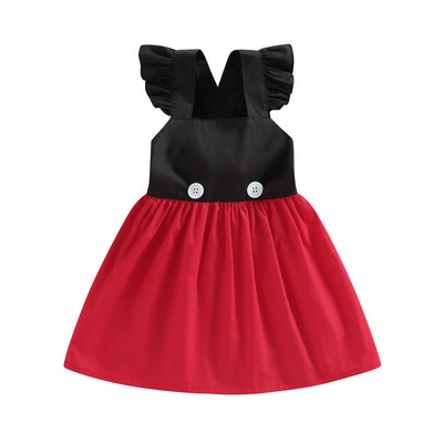 ma&baby 0-3Y dojenčad, novorođenčad, mala djeca, beba haljina za djevojčice s volanima, bez rukava, ljetna odjeća za djevojčice, a kroja D01