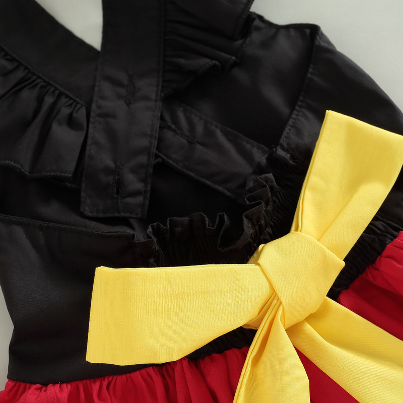 ma&baby 0-3Y dojenčad, novorođenčad, mala djeca, beba haljina za djevojčice s volanima, bez rukava, ljetna odjeća za djevojčice, a kroja D01