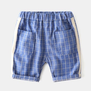 Лято 2023 Момчета Къси шорти Карирани панталони за деца Ежедневни детски панталони Бебешки капри за малки момичета Плажни шорти Облекло
