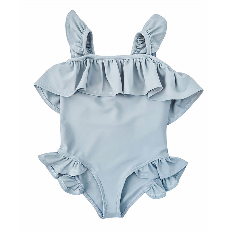 Ljetni jednodijelni kupaći kostim za djevojčice, kupaći kostim s remenčićima u boji slatkiša, dječji kupaći kostim s volanima, dječji kupaći kostim za odmor, odjeća za plažu