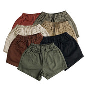 Naujovės korėjietiško stiliaus šortai mažiems berniukams vaikiški drabužiai saldainių spalvos trumpi kūdikių mergaičių korėjietiško stiliaus kelnės mažiems vaikams 12M-6Y