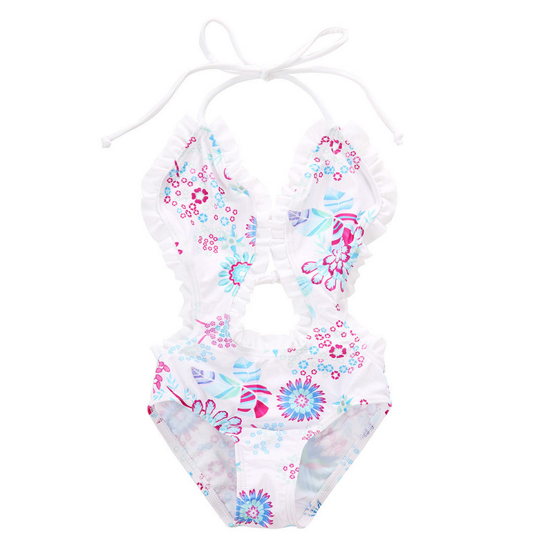 Costum de baie pentru copii 1 an Copii mici Fată Floral Split Vară Bikini Costum de baie Costum Costum de baie Imbracaminte de plajă