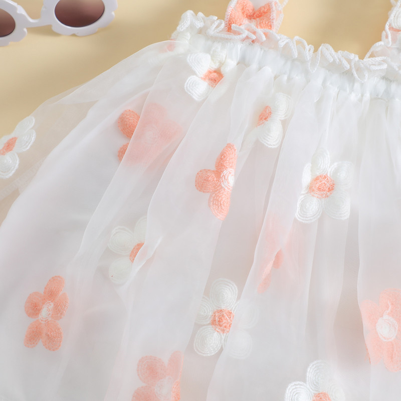 ma&baby 6M-4Y Haljine od tila za malu djecu, dijete, djevojčice, bez rukava, cvjetni vez, haljine A-kroja za djevojčice, ljetna odjeća D01