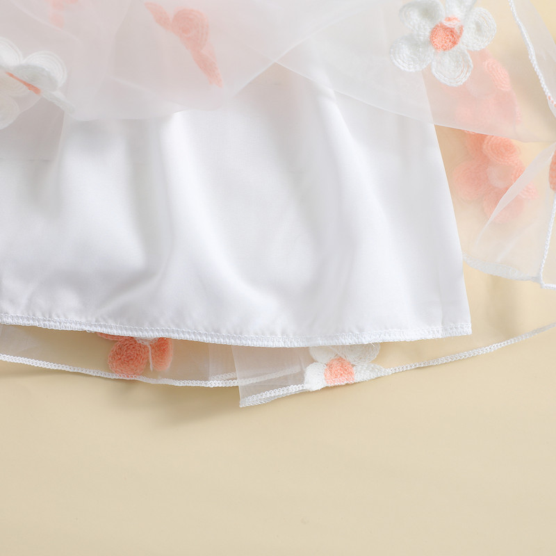 ma&baby 6M-4Y Haljine od tila za malu djecu, dijete, djevojčice, bez rukava, cvjetni vez, haljine A-kroja za djevojčice, ljetna odjeća D01