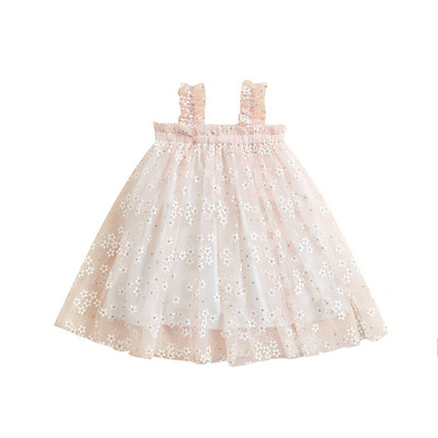 ma&baby 6M-4Y Haljina od tila za malu djecu, dijete, djevojčice, bez rukava, cvjetni print, haljine A-kroja, ljetna odjeća za djevojčice D01