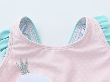 Honeyzone Pink Swan Belly Protection Цели бански костюми за момичета Бански костюми Babi Child Infant Children Teen Kids Cartoon Bathing