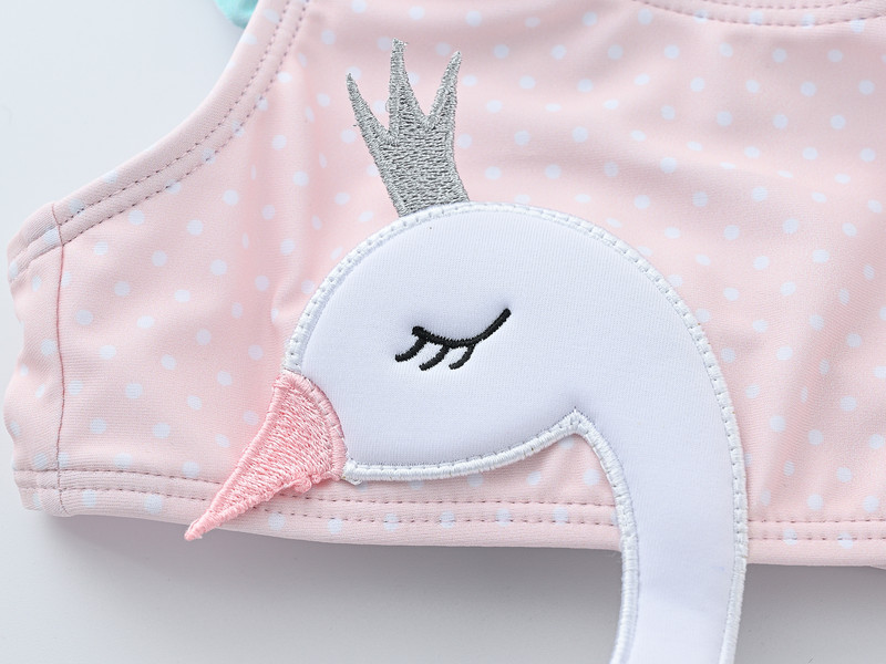 Honeyzone Pink Swan Zaštita za trbuh Cijeli kupaći kostim Kupaći kostim za djevojčice Babi, dojenčad, djeca, tinejdžeri, kupaći kostim za djecu iz crtića