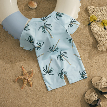 ma&baby 1-5Y Toddler Infant Kid Baby Boys Swimsuit Coconut Tree Print Летни детски бански костюми за момчета Плажно облекло Бански костюм