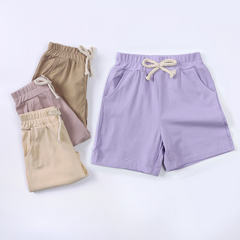 Summer Essentials Σορτς για αγόρι Παιδικά Ρούχα Solor Χρώμα Σορτς Βρεφικά Κοριτσίστικα Παντελόνια Νεανικά Έφηβα Παιδικά Ρούχα 12M-6Y