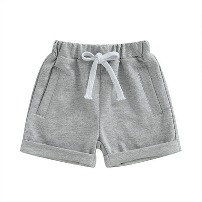 FEIBEL Kratke hlače za dječake, ljetne ležerne pamučne kratke hlače s elastičnim pojasom, kratke hlače s uzicom i džepovima