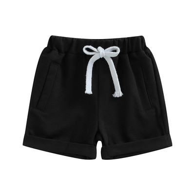 FEIBEL Kratke hlače za dječake, ljetne ležerne pamučne kratke hlače s elastičnim pojasom, kratke hlače s uzicom i džepovima