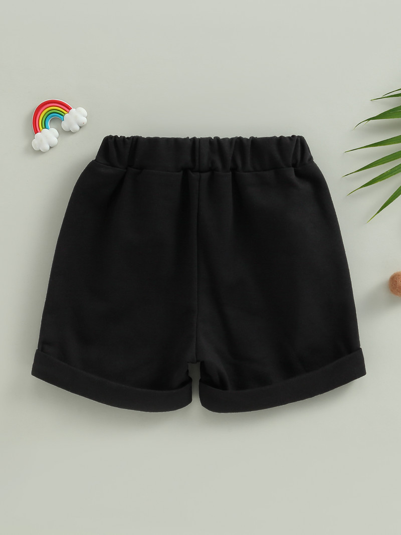 FEIBEL Kratke hlače za dječake, ljetne ležerne pamučne kratke hlače s elastičnim pojasom, kratke hlače s uzicom i džepovima