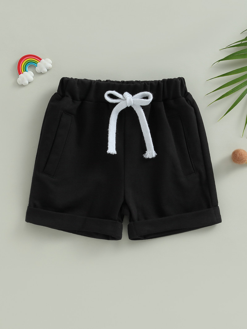 FEIBEL šortai berniukams Vasariniai laisvalaikio medvilniniai šortai elastingi juosmens raišteliai šortai su kišenėmis