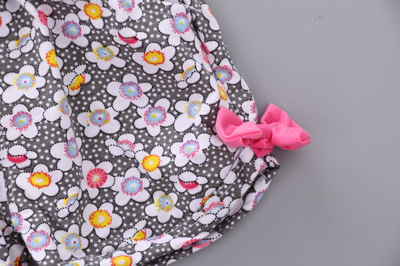 Komplet odjeće za djevojčice, dječja majica, prsluk bez rukava, kratke hlače s cvjetnim motivima, 2 kom., odijelo za djevojčice Trenerka za malu djecu Odjeća za djevojčice A288