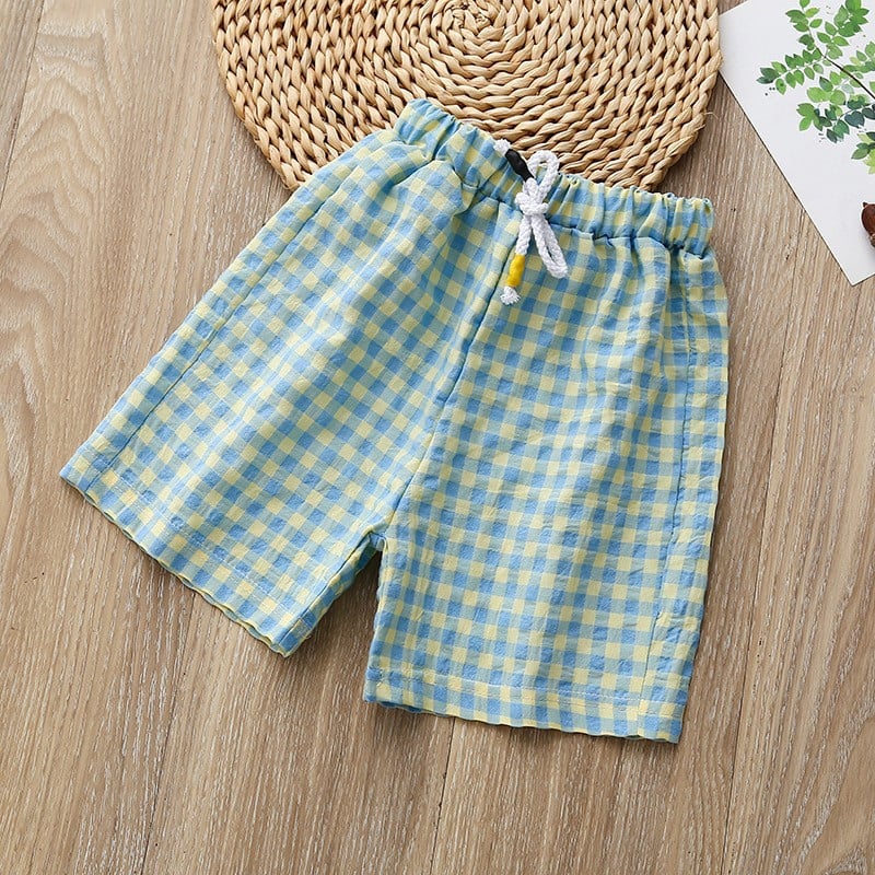 Vaikiški medvilniniai šortai kūdikiams berniukams Minkštos trumpos kelnytės mažiems vaikams vasaros paplūdimio kelnės kūdikiams, languoti drabužiai, kelnės paaugliams