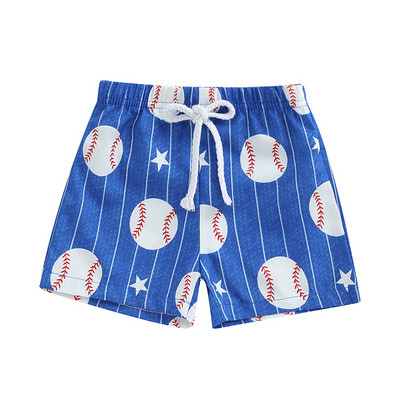 2023-05-13 Lioraitiin 0-4 godine Ljetne kratke hlače za dječake s modnim printom Kratke hlače s elastičnim strukom Baseball Shorts za plažu