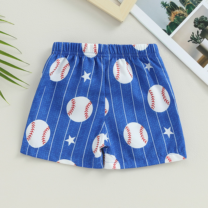 2023-05-13 Lioraitiin 0-4 godine Ljetne kratke hlače za dječake s modnim printom Kratke hlače s elastičnim strukom Baseball Shorts za plažu