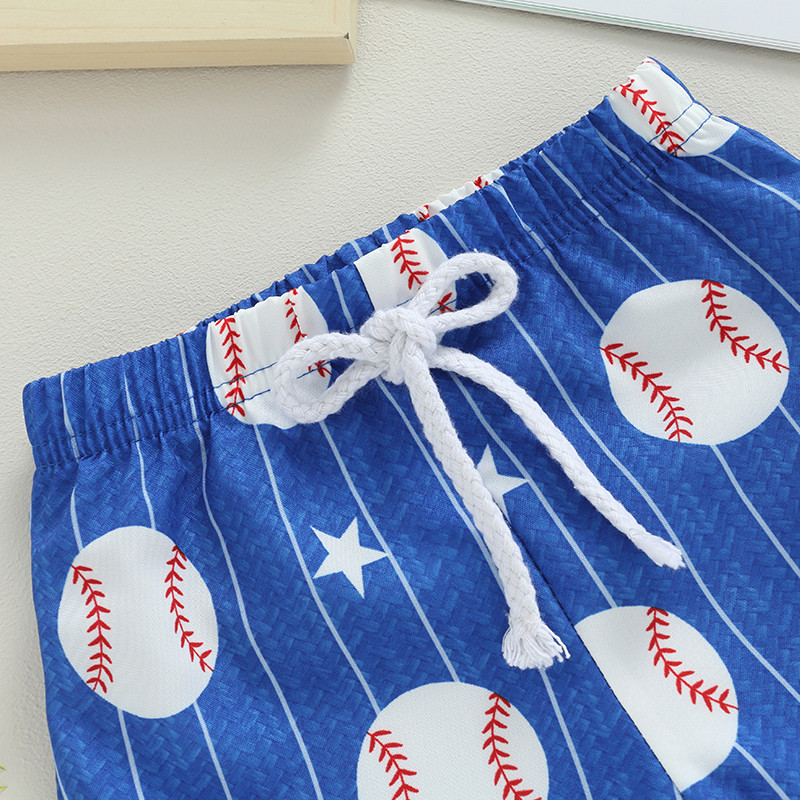 2023-05-13 Lioraitiin 0-4 godine Ljetne kratke hlače za dječake s modnim printom Kratke hlače s elastičnim strukom Baseball Shorts za plažu