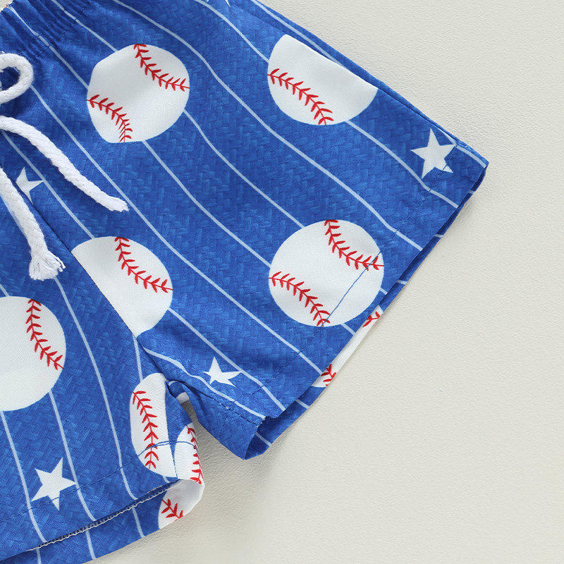 2023-05-13 Lioraitiin 0-4 godine Ljetne kratke hlače za dječake s modnim printom Kratke hlače s elastičnim strukom Baseball Shorts za plažu