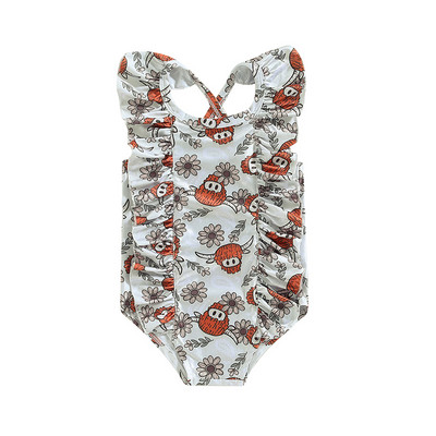 Ljeto 2023., dojenčad, mala djeca, dječji kupaći kostimi za djevojčice, 2-6 godina goveda, cvjetni kaktusi, bodi s volanima, kupaći kostimi, kupaći kostimi