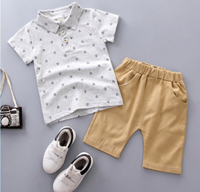Poiste rõivakomplektid 2022 Suvine laste T-särk+lühikesed püksid 2tk Beebi väikelapse riietus Spordiülikond 1 2 3 4 aasta kostüüm Lasteriided