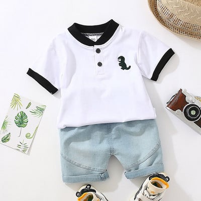 Poiste rõivakomplektid 2022 Suvine laste T-särk+lühikesed püksid 2tk Beebi väikelapse riietus Spordiülikond 1 2 3 4 aasta kostüüm Lasteriided