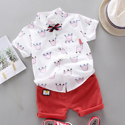 Poiste rõivakomplektid 2022 Suvine laste T-särk+lühikesed püksid 2tk Beebi väikelapse riietus Spordiülikond 1 2 3 4 aasta kostüüm Lasteriided