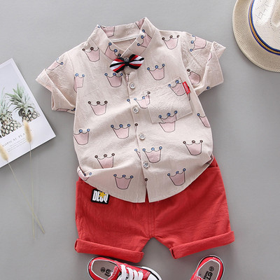 Poiste rõivakomplektid 2022 Suvine laste T-särk+lühikesed püksid 2tk Beebi väikelapse riietus Spordiülikond 1 2 3 4 aasta kostüüm Lasteriided