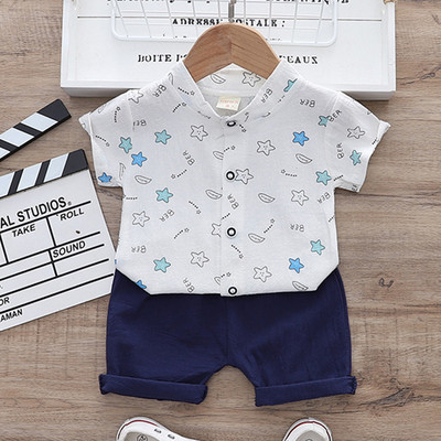 Poiste rõivakomplektid 2022 Suvine laste T-särk+lühikesed püksid 2tk Beebi väikelapse riietus Spordiülikond 1 2 3 4 aasta kostüüm Lasteriided